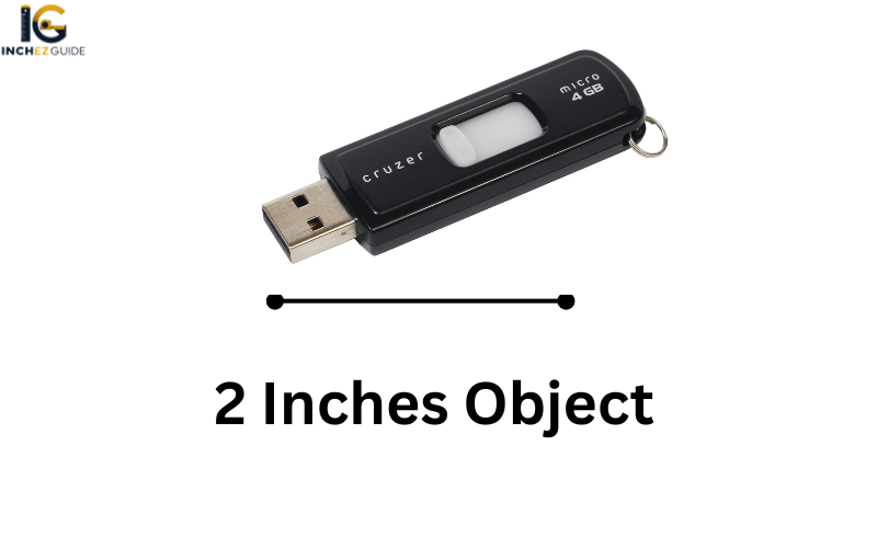 A USB Flash Drive Width