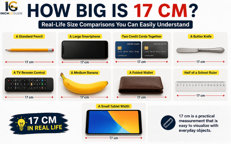 how big is 17 cm