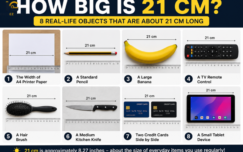 how big is 21 cm