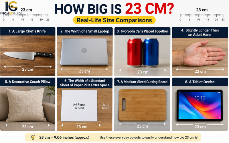 how big is 23 cm