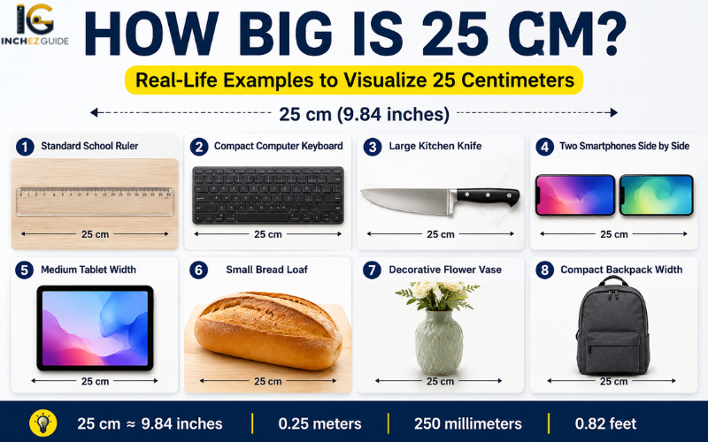 how big is 25 cm