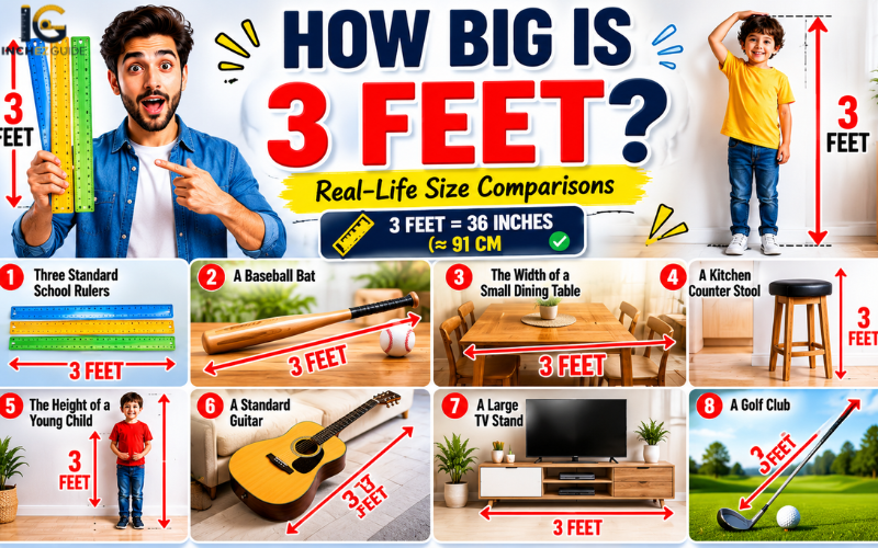 how big is 3 feet