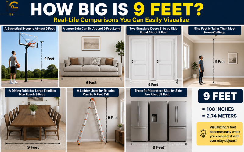 how big is 9 feet