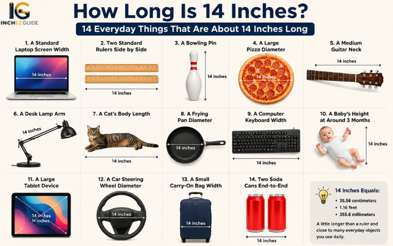how long is 14 inches