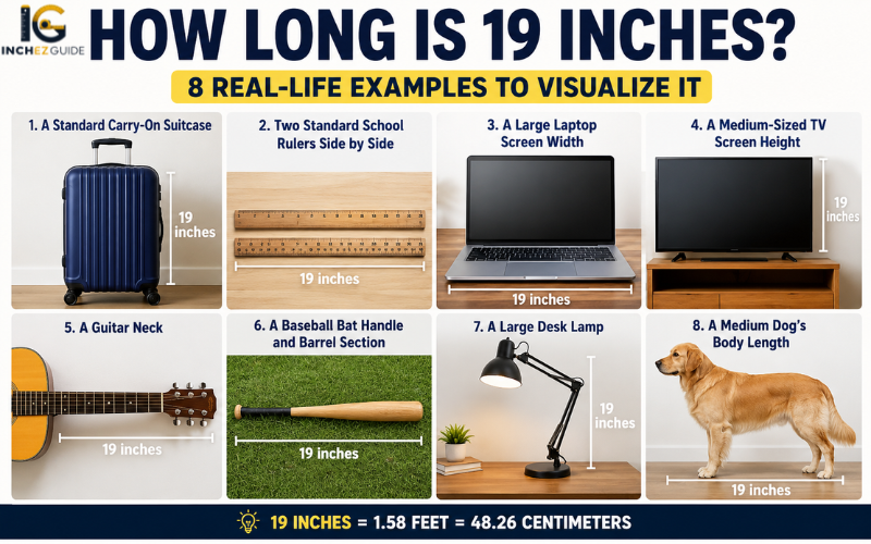 how long is 19 inches
