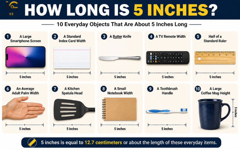 how long is 5 inches