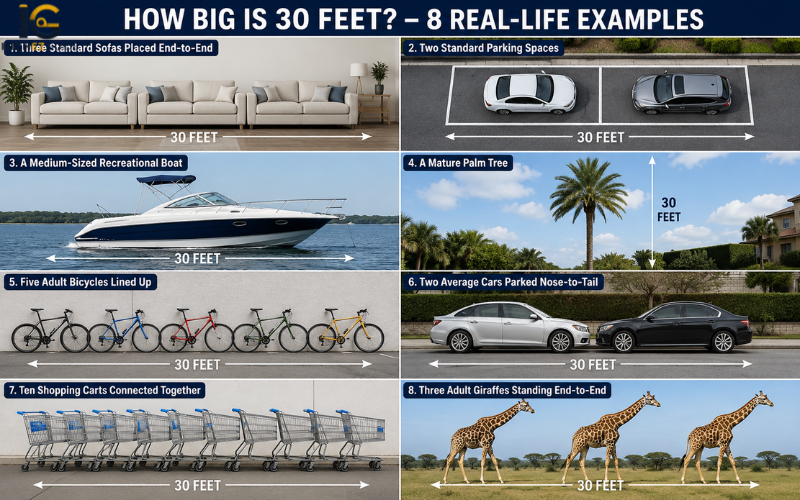 how big is 30 feet