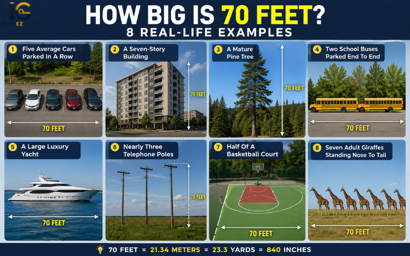 how big is 70 feet