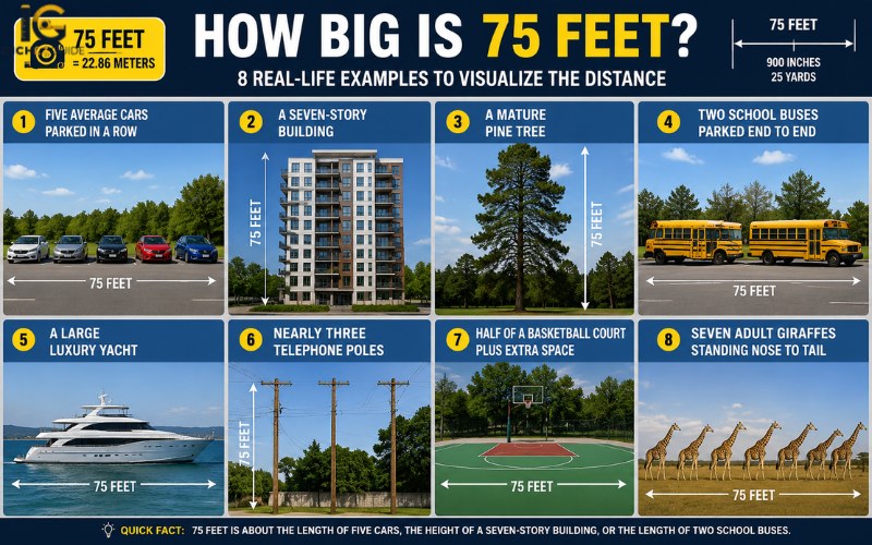 how big is 75 feet