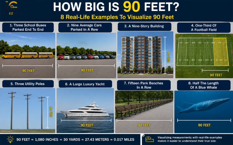 how big is 90 feet