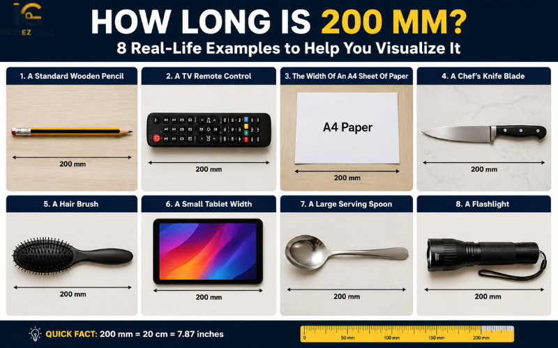 how long is 200 mm