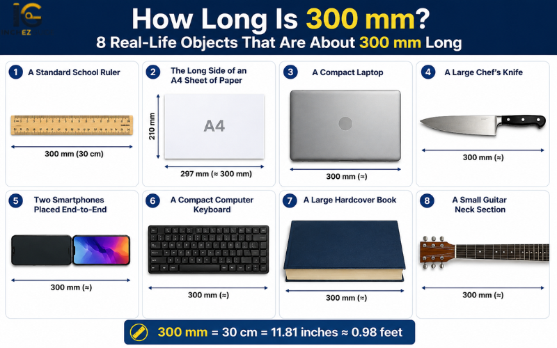 how long is 300 mm