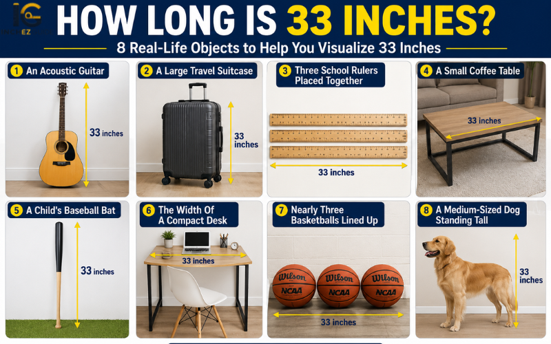 how long is 33 inches