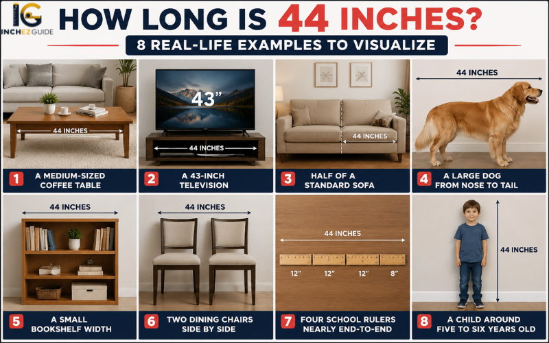 how long is 44 inches